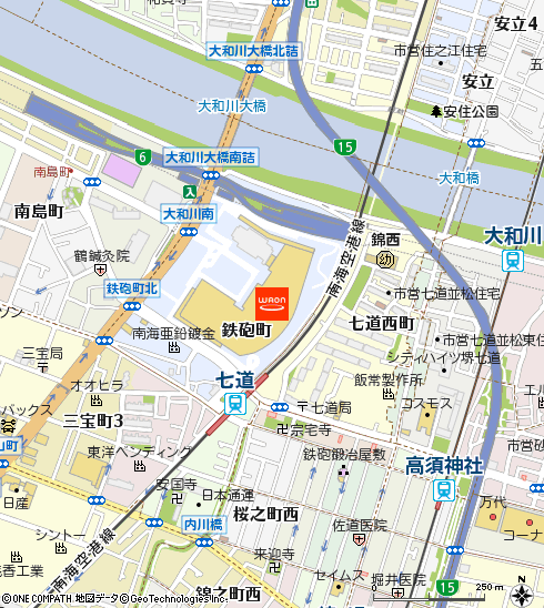 イオンスタイル堺鉄砲町付近の地図
